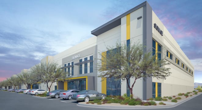 Rendering of future Black Mountain East Gate Industrial development in Henderson, NV.